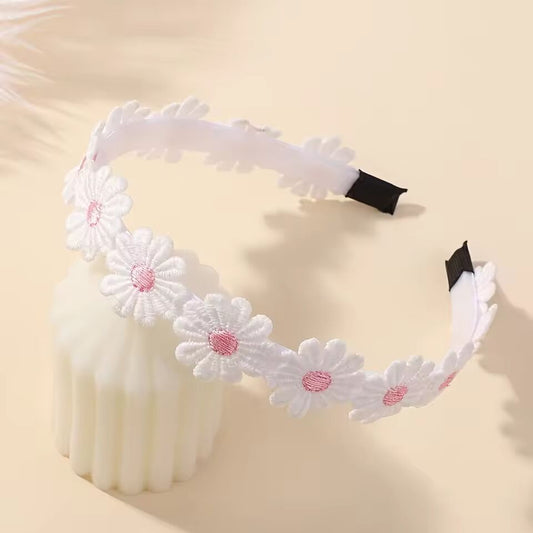 1PCS Summer Daisy Flower Headband for Women Girls Boho Sunflower Hair Hoop Headwear Kid Birthday Wedding Party Hair Accessories